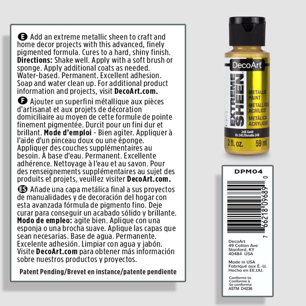 Extreme Sheen Paint- 24K Gold, 2Fl Oz
