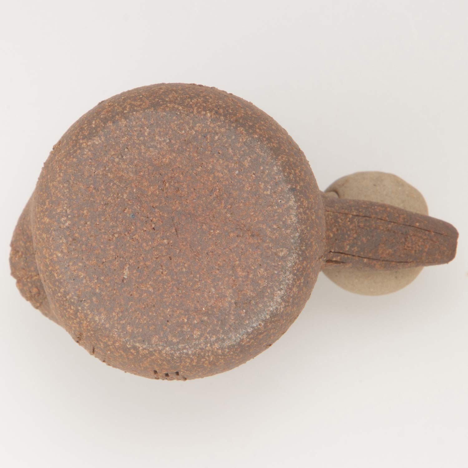 Shigaraki Ware Small Owl Flower Vase Brown Ceramic Japanese Pottery