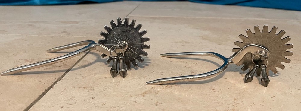 Western Spurs - Stainless Steele w/bells
