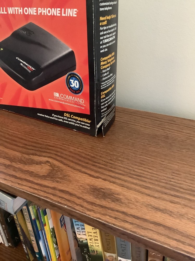 ComSwitch 5500 3 Port Device Line Sharing Command Communications, little use