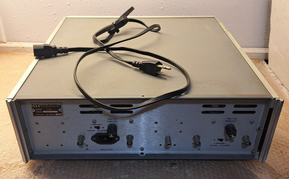 Krohn-Hite model 3343 Dual Channel, Solid State Variable Electronic Filter