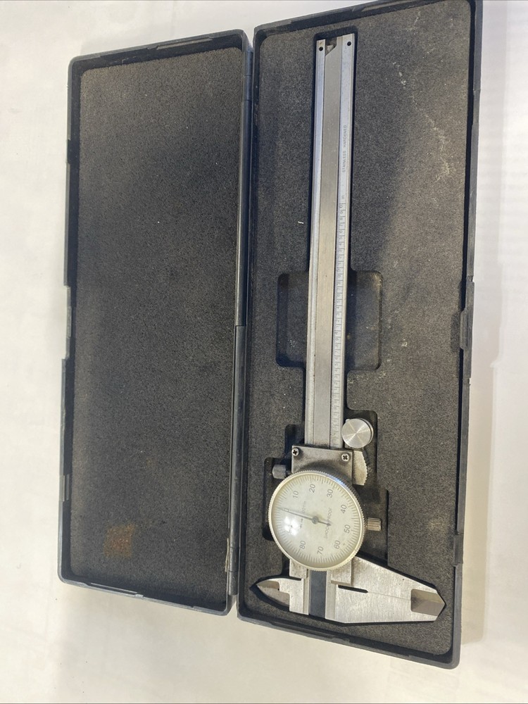 Dial Caliper | 0–6” Range | Precision Machinist Tool in Foam Case Shock-Proof