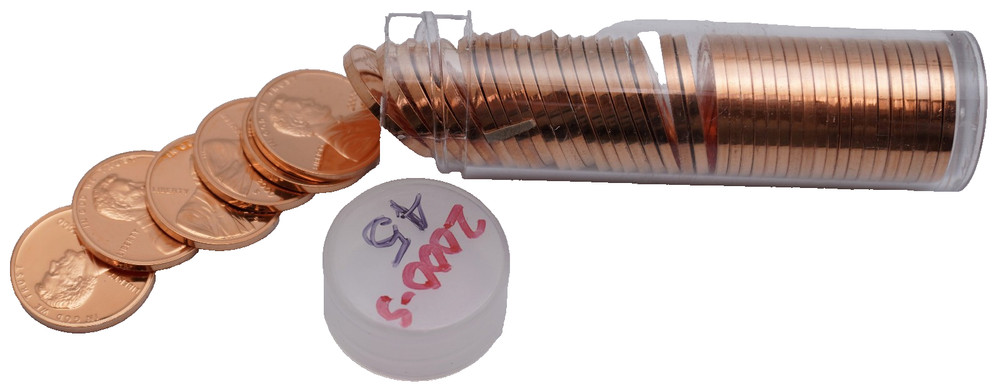 2000-S Gem Proof Lincoln Cent Roll - 45 Coins