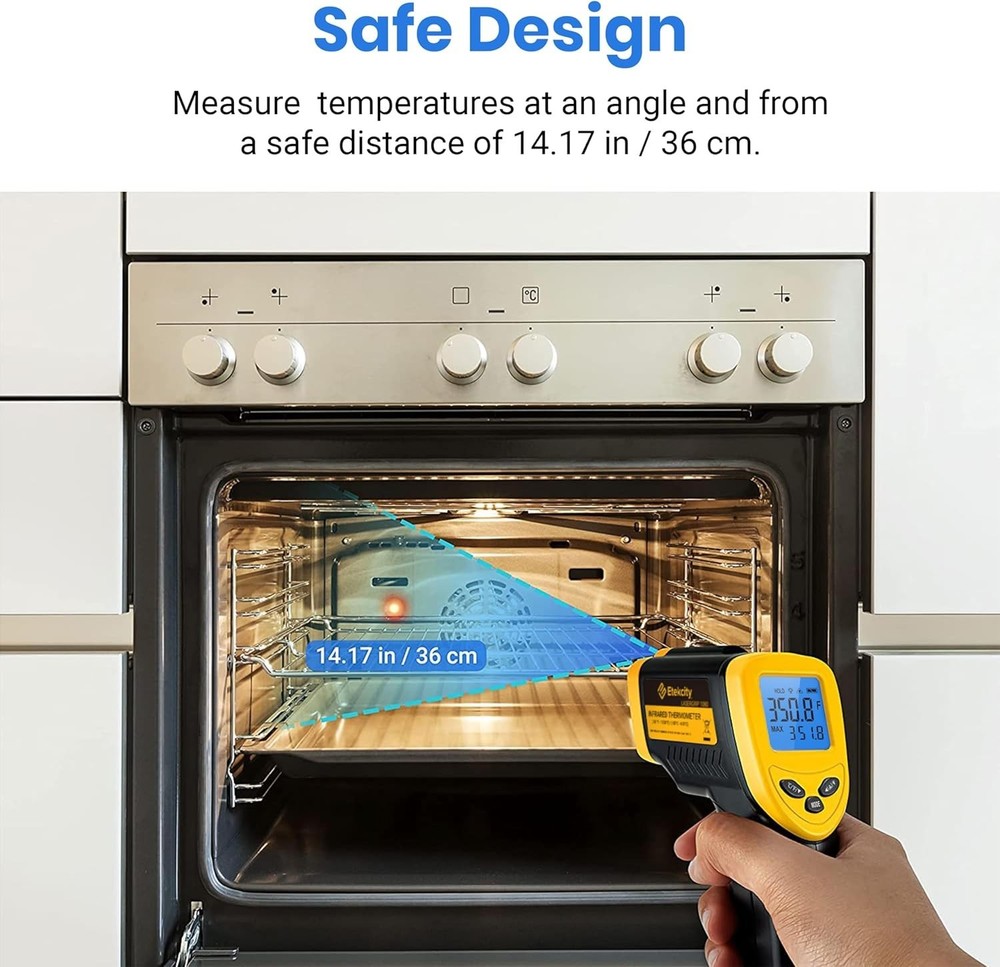 New Infrared Thermometer - Yellow - Advanced - Digital