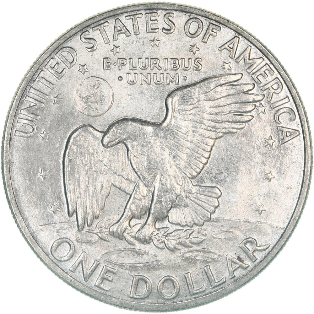 1971 D Eisenhower Dollar AU Ike