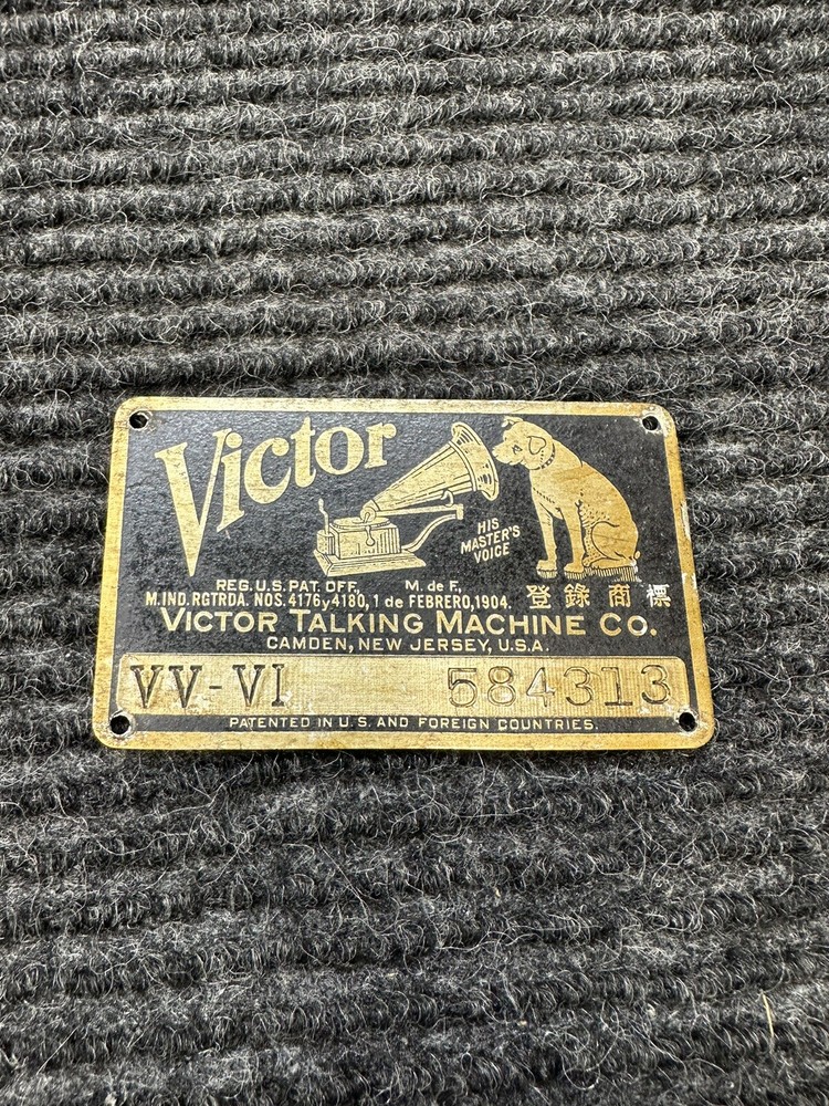 Victor Talking Machine Badge