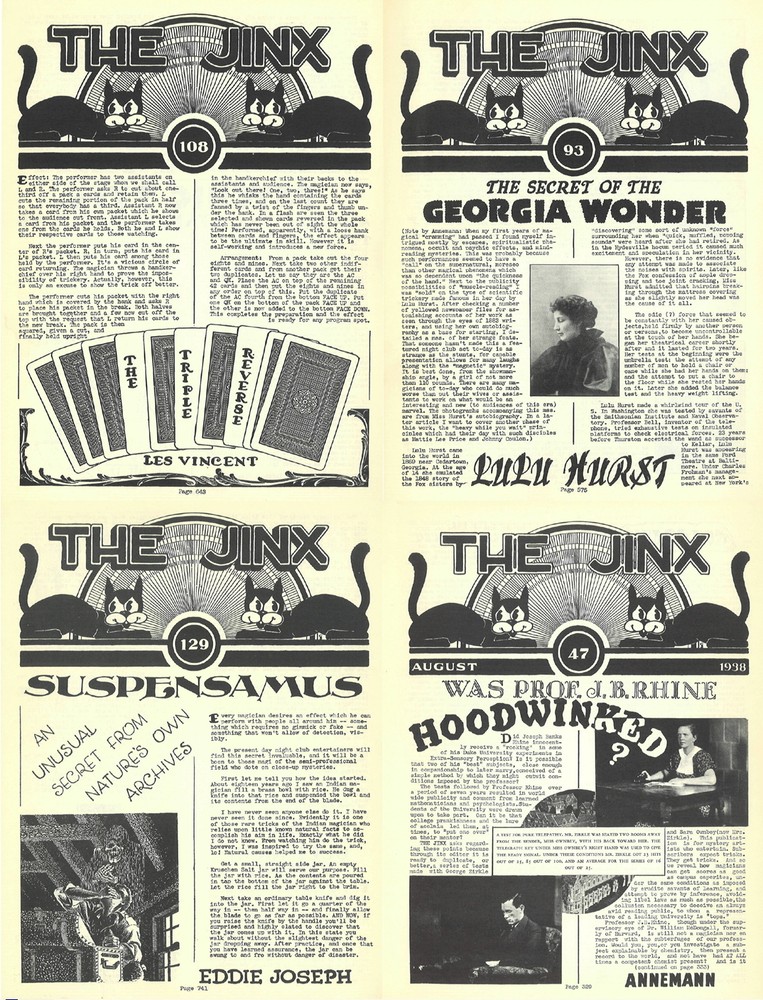 The Jinx Annemann Magazine Conjuring Magic (1934-1941) - 160 Old Issues on DVD