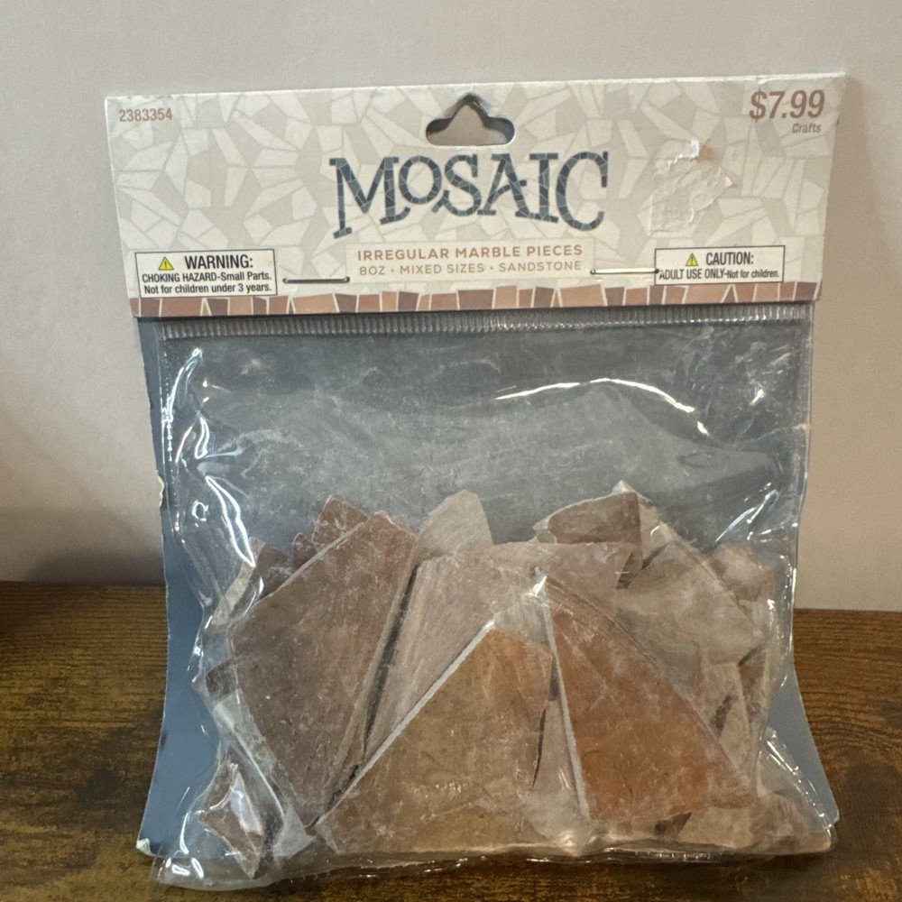 MOSAIC Irregular 8 Oz Marble Pieces Mixed Sizes