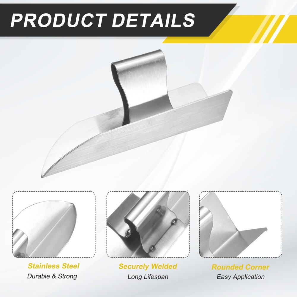 Drywall Corner Tool 6" Stainless Steel Inside Corner Knife, Silver