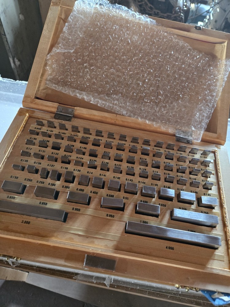 81pc Gage Block Set Rectangular Steel Inch Inspection Tool