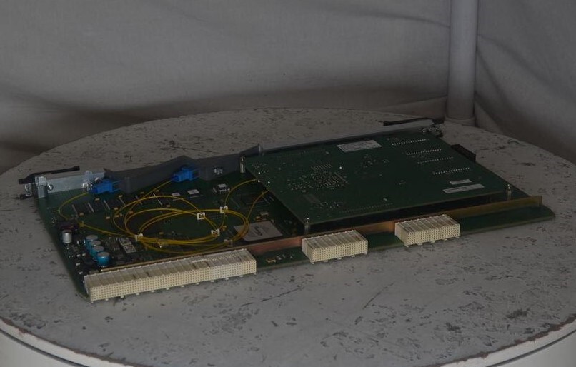 ALCATEL PLT2-F 7340 PON Line Termination Module 3FE50161ABAB SEE NOTES