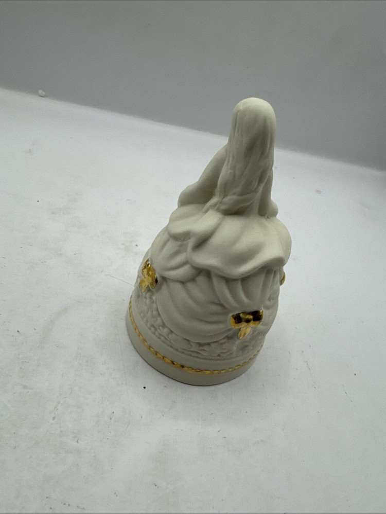 White Ceramic Girl Bell