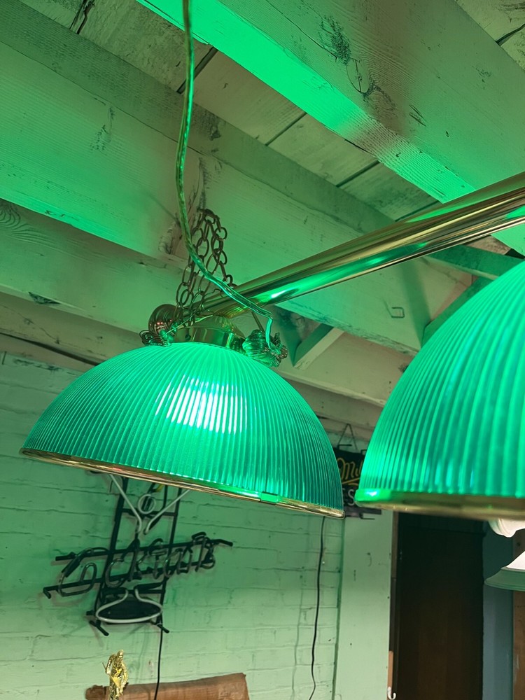 Green and Gold Design Pool Lights for Pool Table