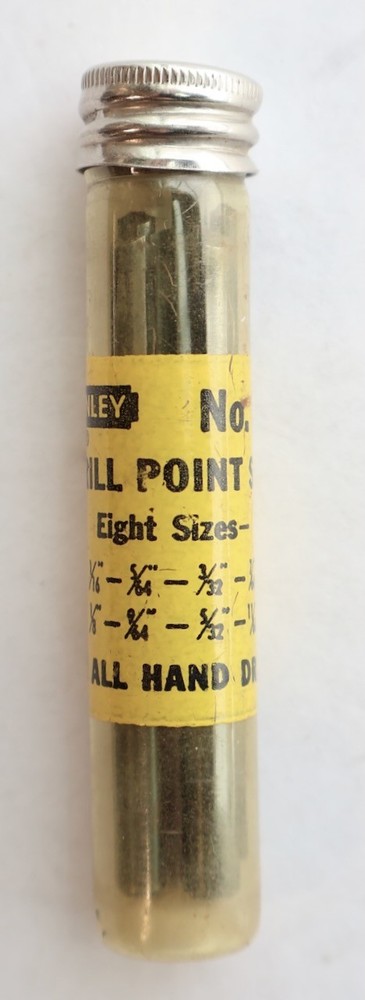 8 Pc. Stanley No. 600 Drill Point Set + Tube / Mountain Top Tools