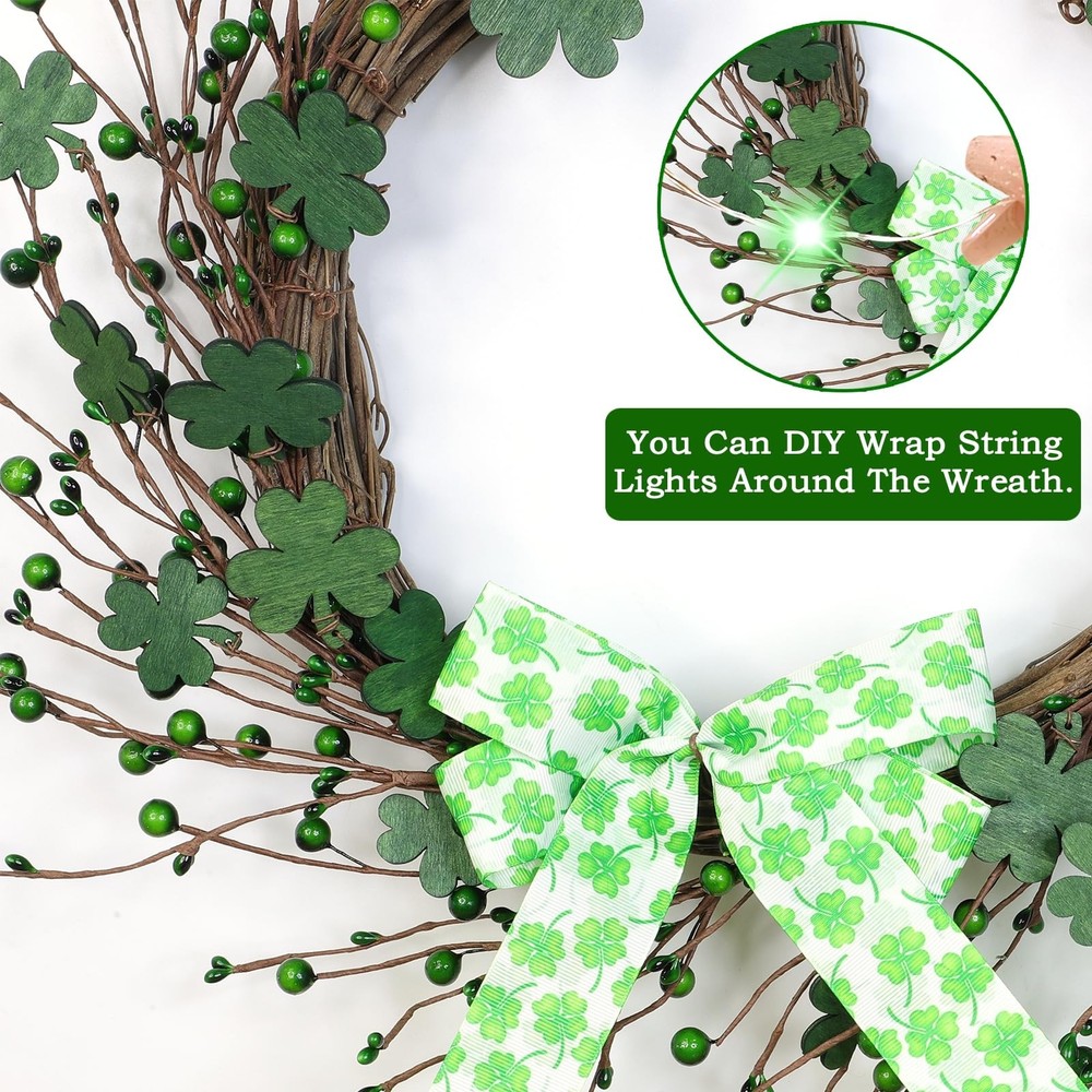 Thick & Timer - St Patricks Day Decorations,18 Inch St Patricks Day Shamrocks Wr
