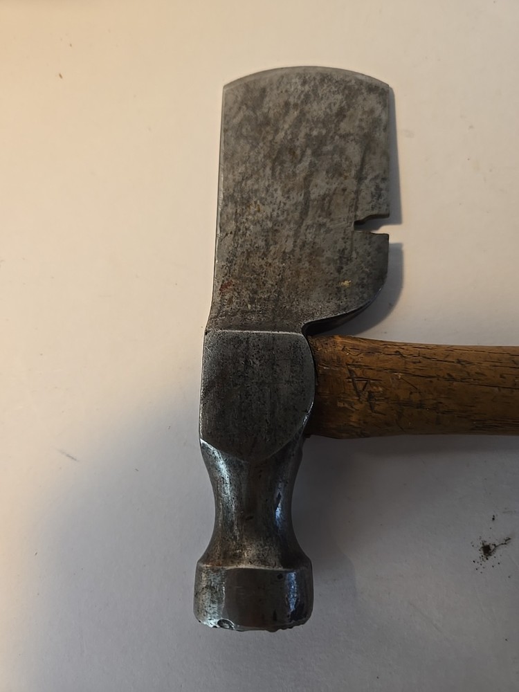 VINTAGE EVANSVILLE TOOL WORKS LATHING HATCHET. 12" LONG