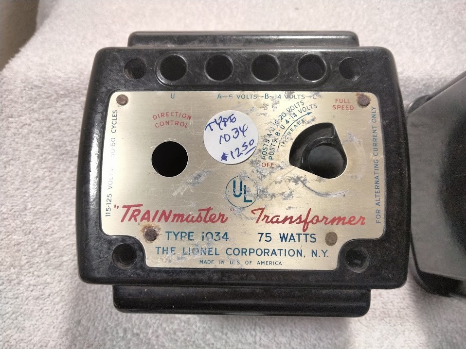 LIONEL Transformer # 1034 (Shell  Case Only)