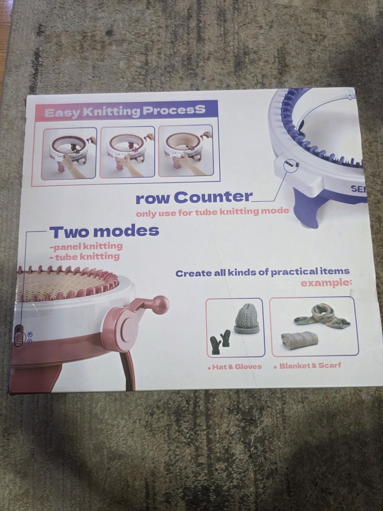 Knitting Machine 48 Needles - Smart Weaver Round Loom. Sentro