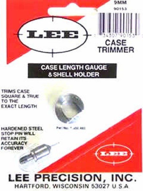 Lee 90153 9mm Luger Case Length Gage and Shellholder