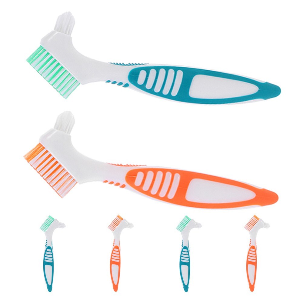 6pcs Denture Cleaning Brush False Teeth Cleaning Brush Portable Toothbrushes