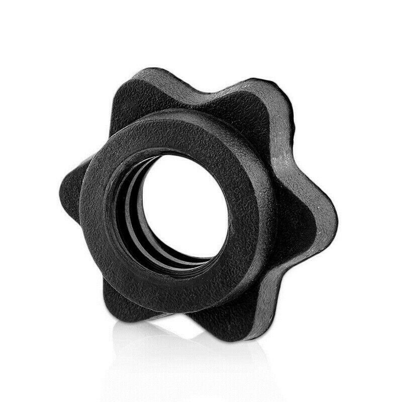 2 Pair Weight Nut Barbell Collar Bar Clips Lock Screw Dumbbell Spinlock CollarpA