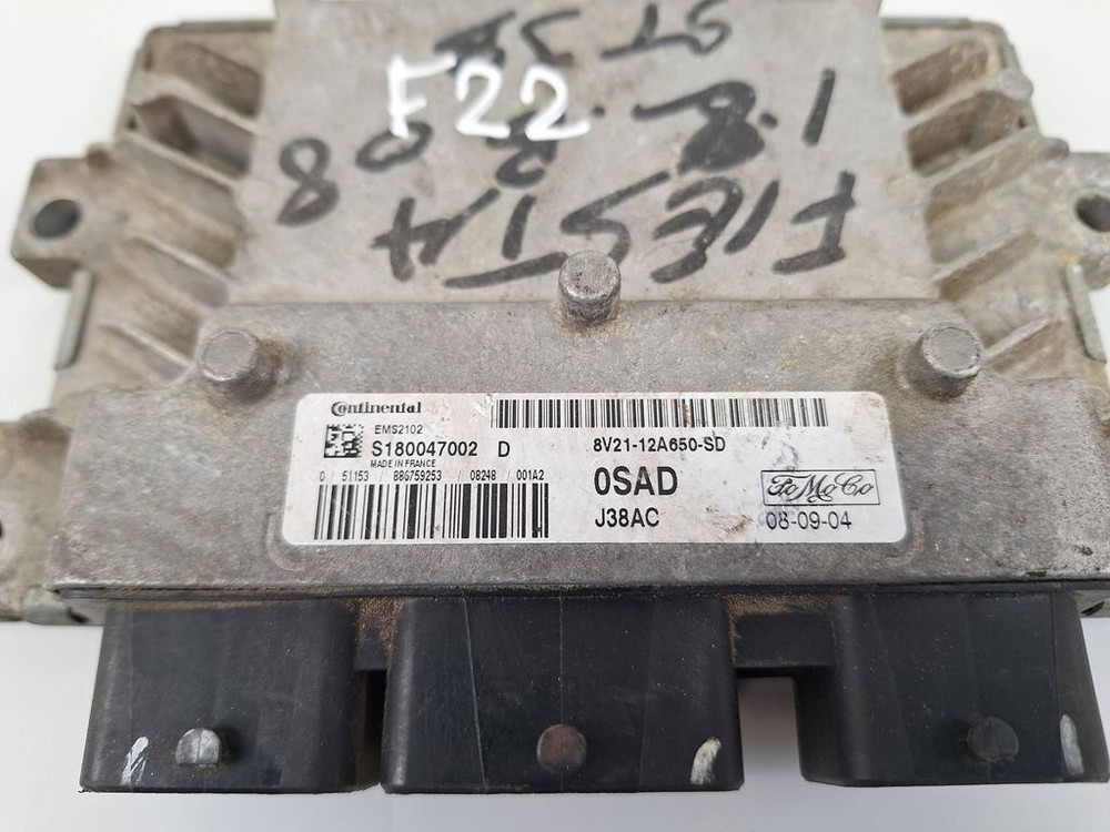 Ford Fiesta 2003 Engine Control Module 8V2112A650SD kW BVV458