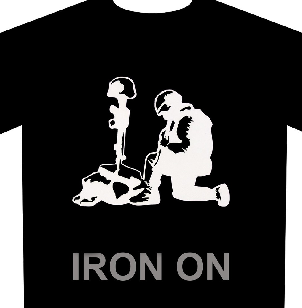 Remember the Fallen Iron-On HTV Fabric Heat Transfer Decal