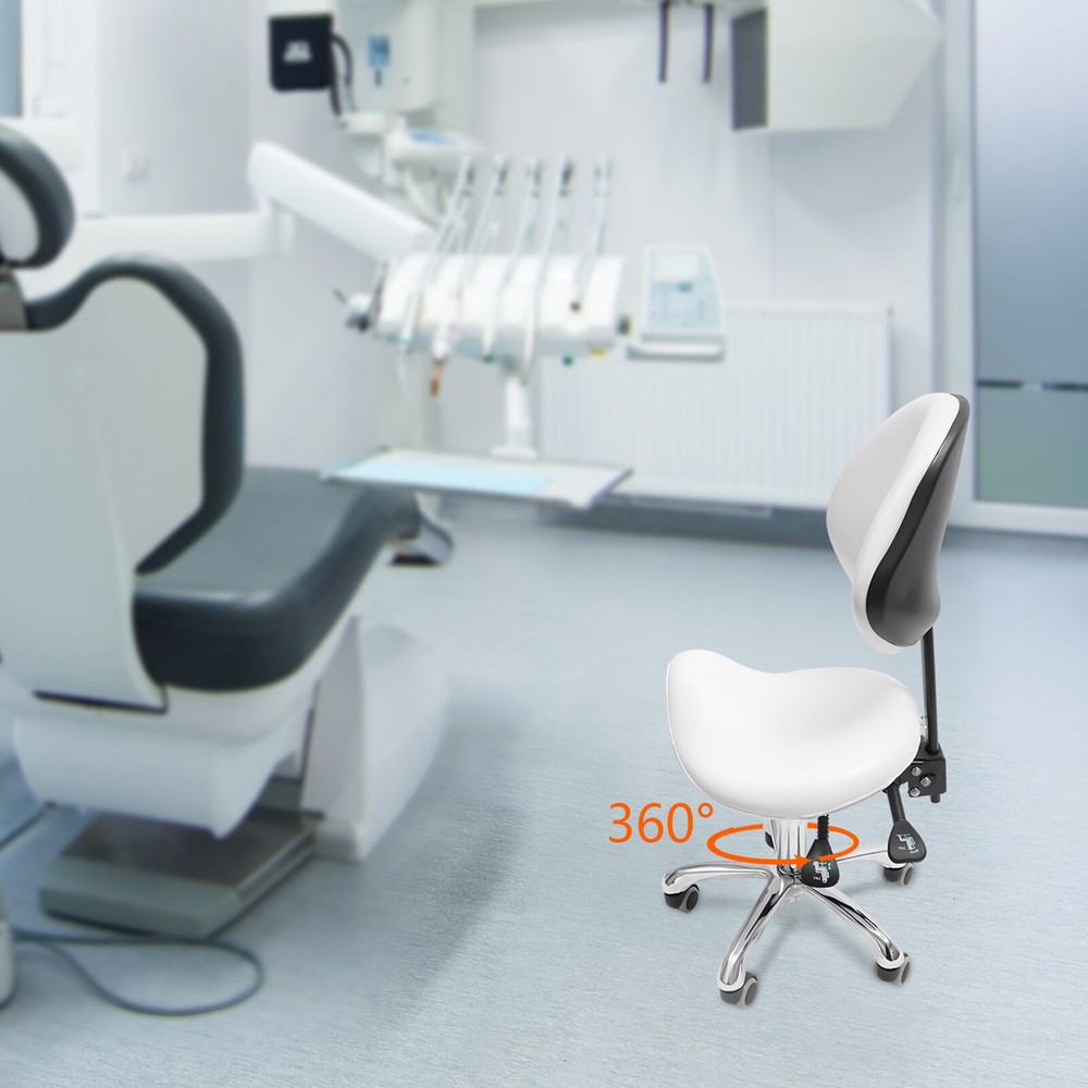 Ergolution Ergonomic Saddle Stool W/ Backrest -Work Stool,Office Stool-Seat