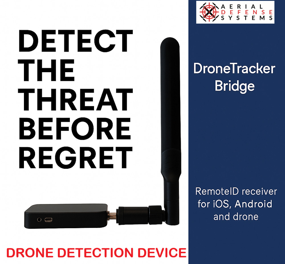 Drone and Pilot Detection Device –Handheld Remote ID Receiver for iOS & Android-