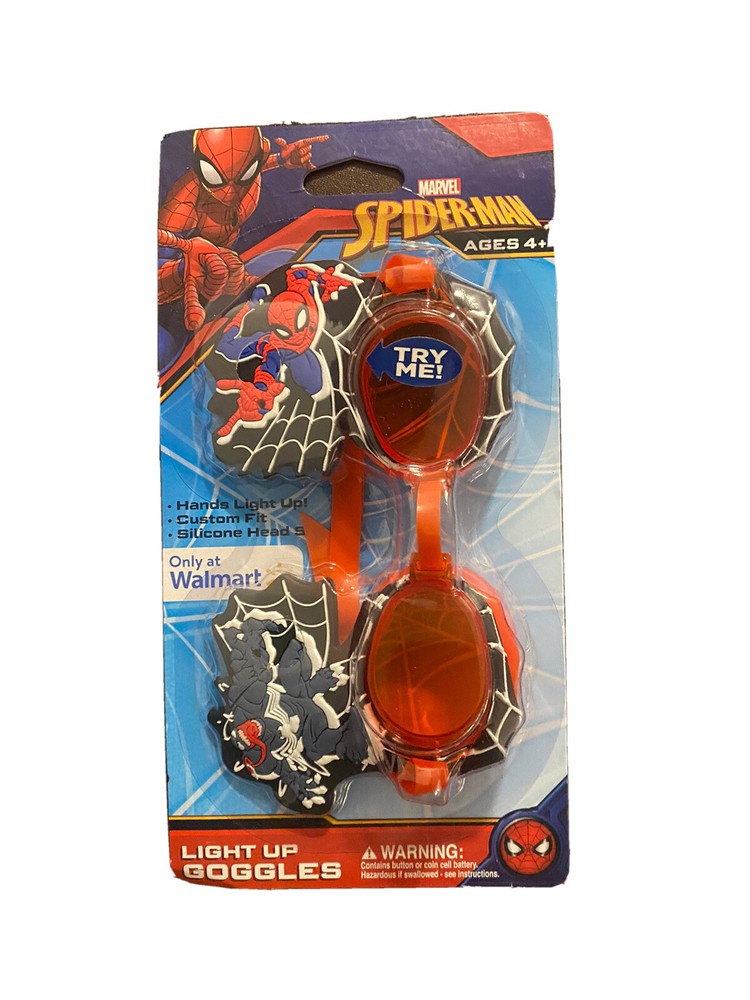 Marvel Spiderman Light Up Goggles Safe and Durable