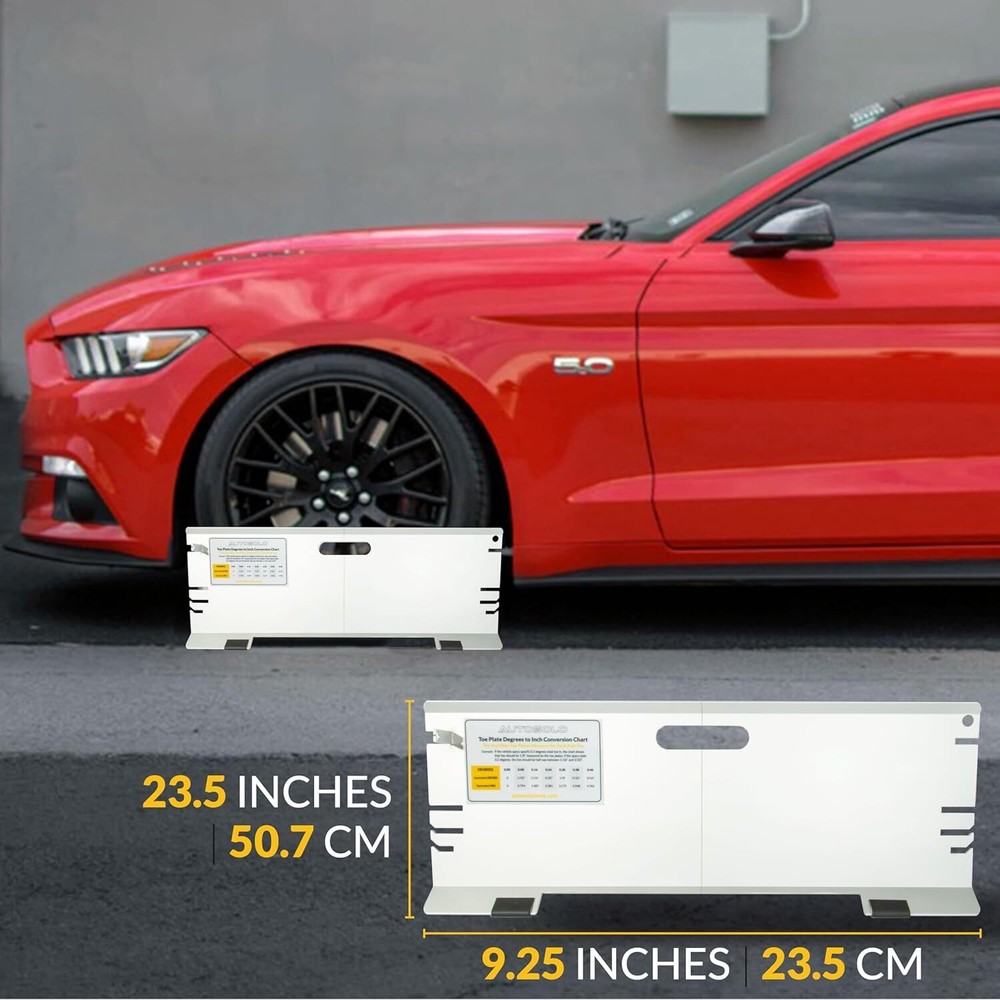 3-in-1 Toe Alignment Plates - Wheel Alignment Tool for Steer Ahead ,Thrust Angle