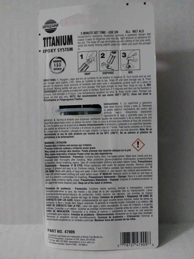 12 Versachem Titanium Epoxy System 25 ml case (47909)