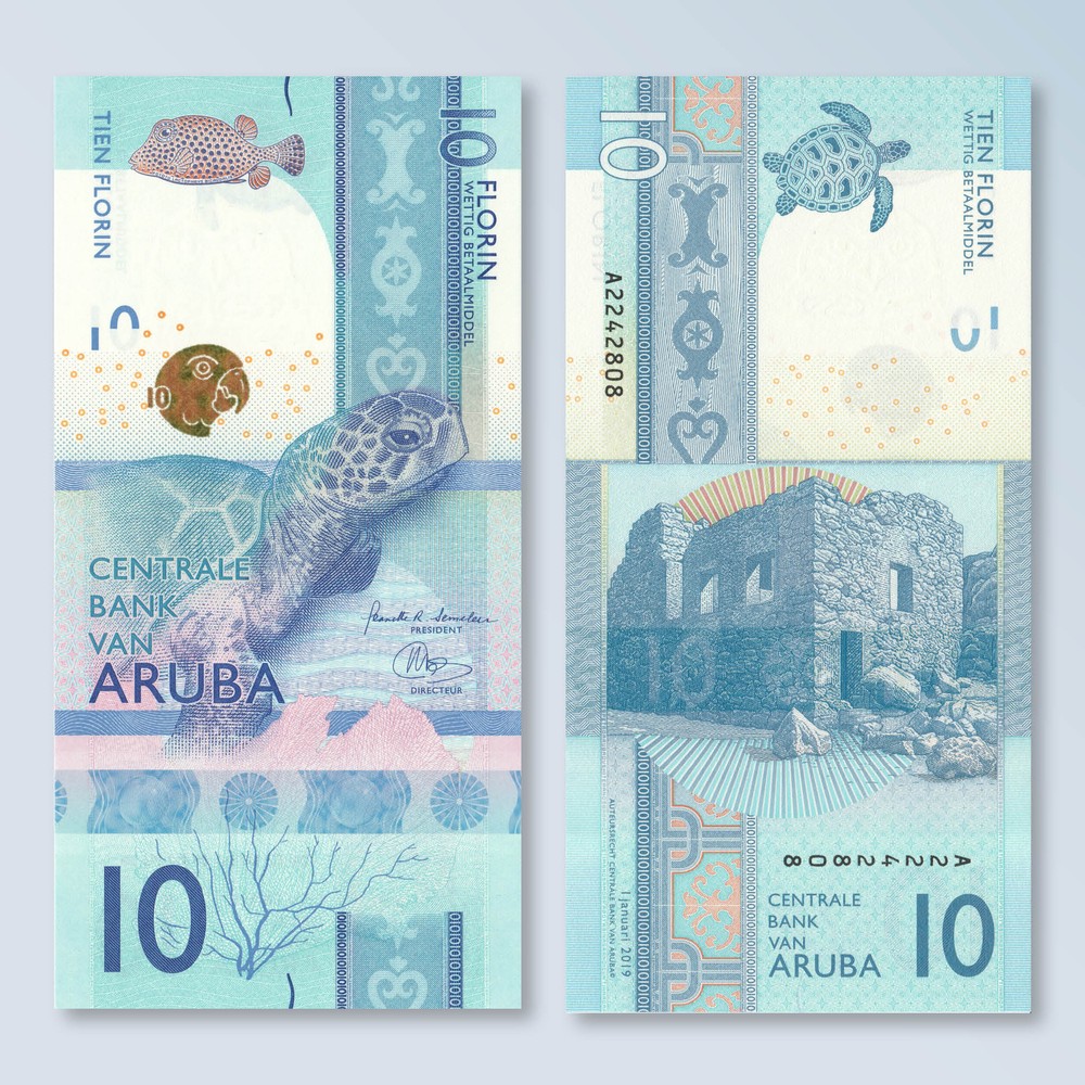 Aruba 10 Florin, 2019, B121a, UNC