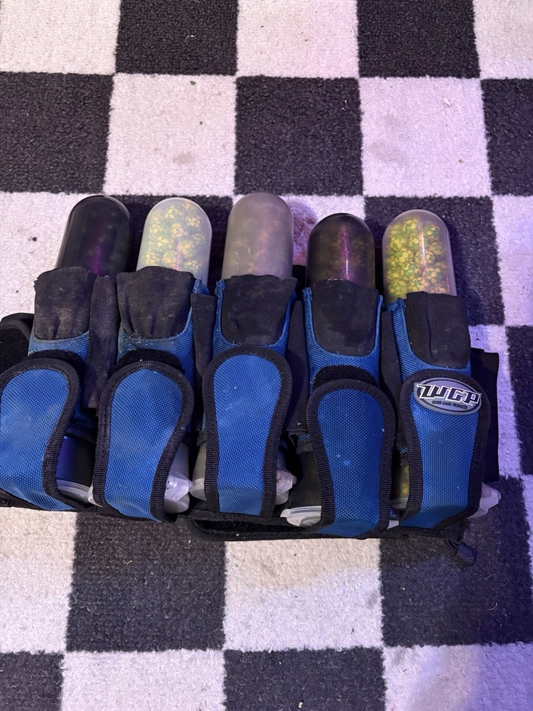 WGP Pod Pack 5+6 Harness For Paintball Pods Blue