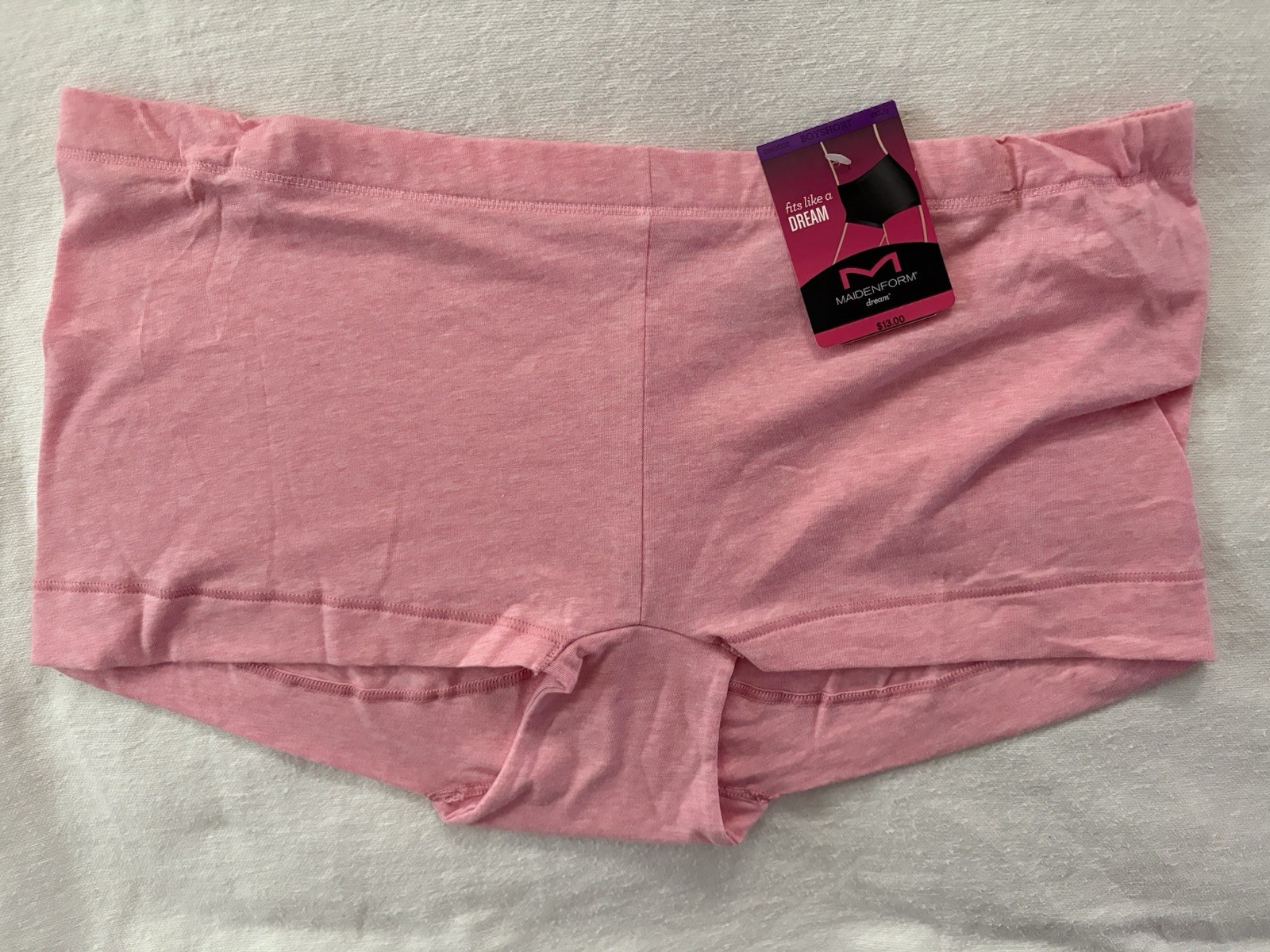 NEW Maidenform Cotton Boyshort Underwear Women’s Size 2xlarge 9 Pink DM0002