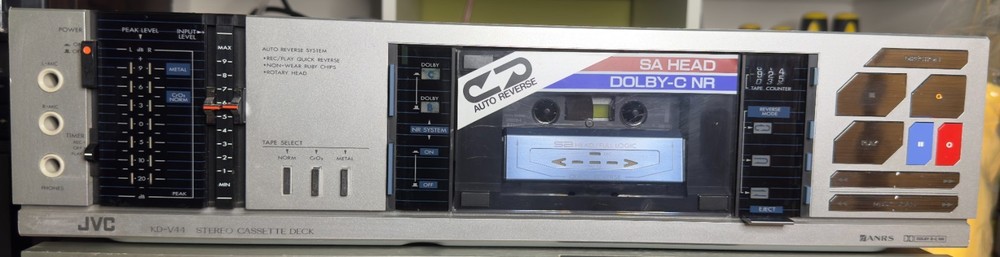 JVC KD-V44 Stereo Cassette Deck – Auto Reverse, Dolby B/C NR – Fully Tested