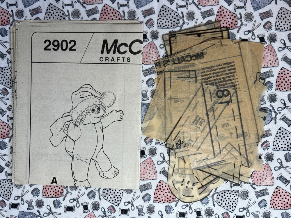 McCall's Sewing Pattern 2902 Angel Hugs Doll Cut Complete