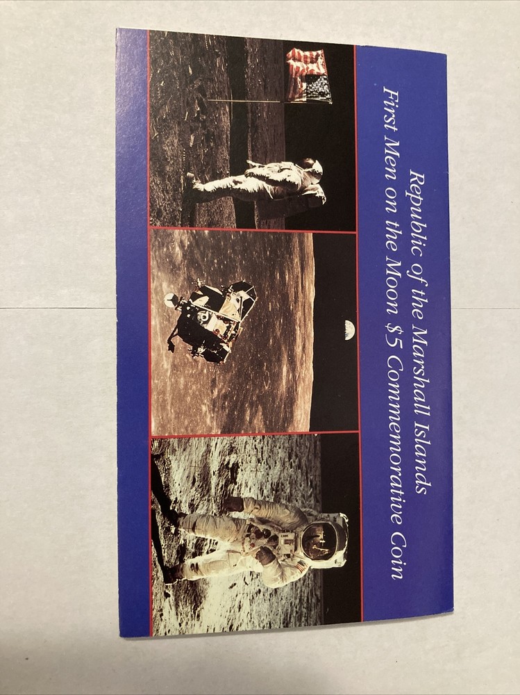 first men on the moon $5 coin