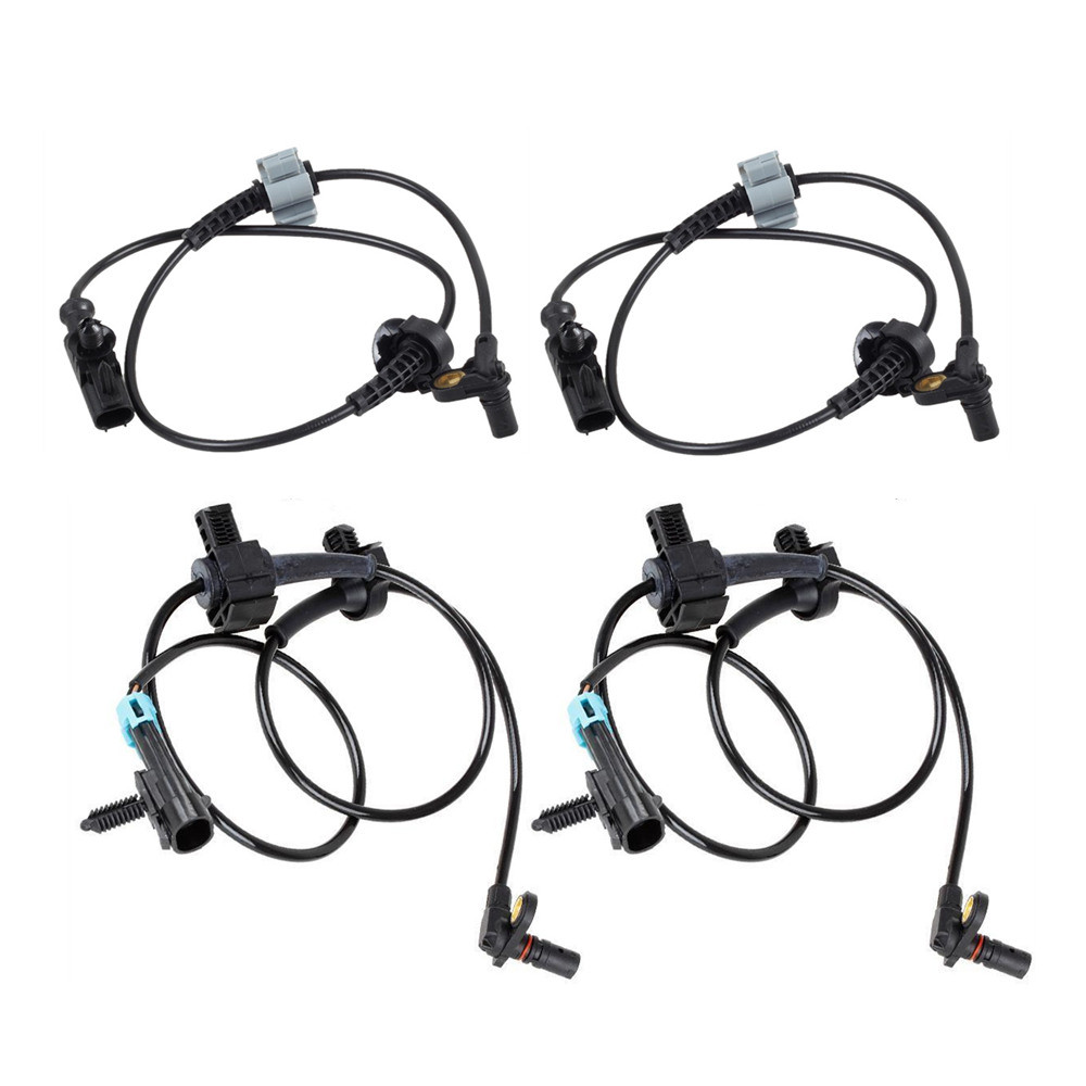 4Pc Front+Rear ABS Wheel Speed Sensor For 07-12 Chevy Tahoe Avalanche GMC Yukon