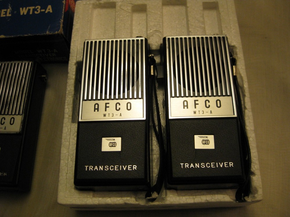 Vintage Afco Electronics WT3-A Transceiver Set