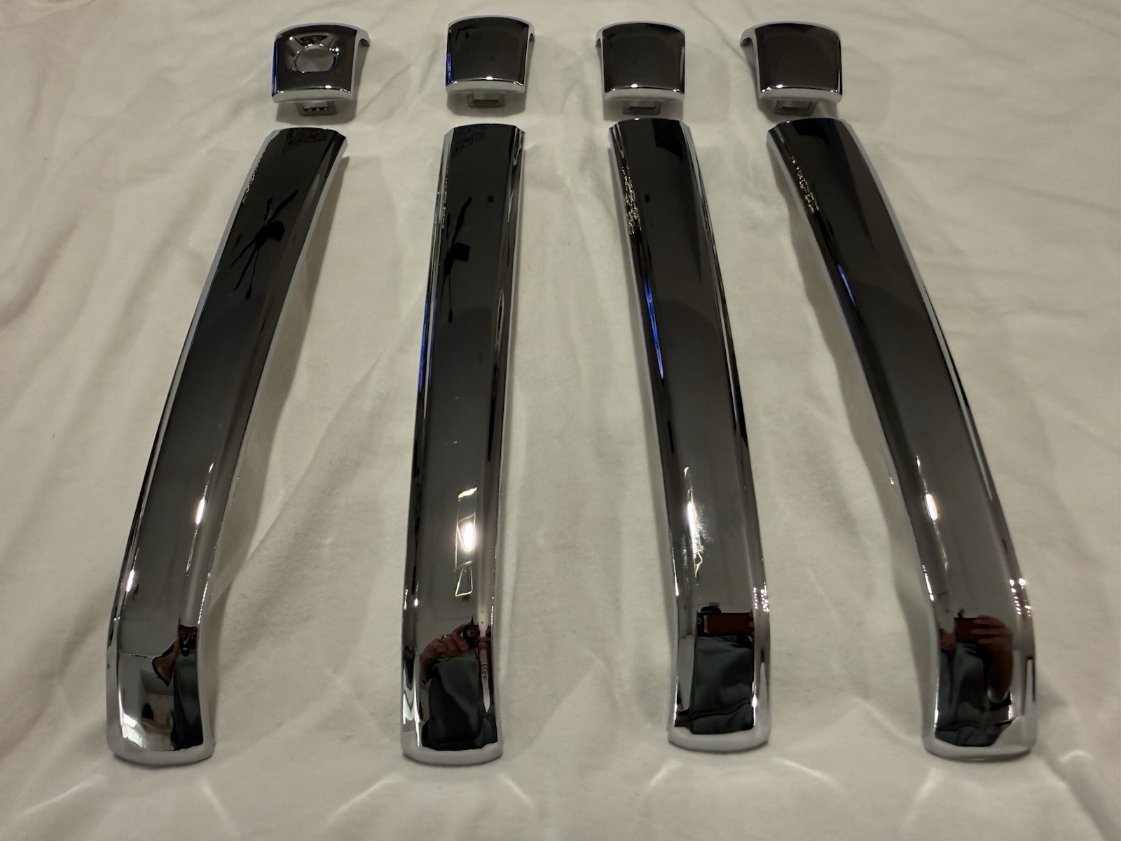 8pc Chrome Door Handle Insert Set for Lexus GX460 2010-2023 - 3M Tape Overlay