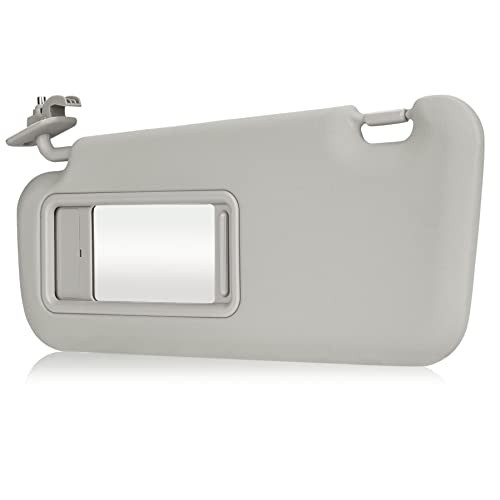 Gray Driver Left Side Sun Visor Replacement Compatible with 2010 2011 2012