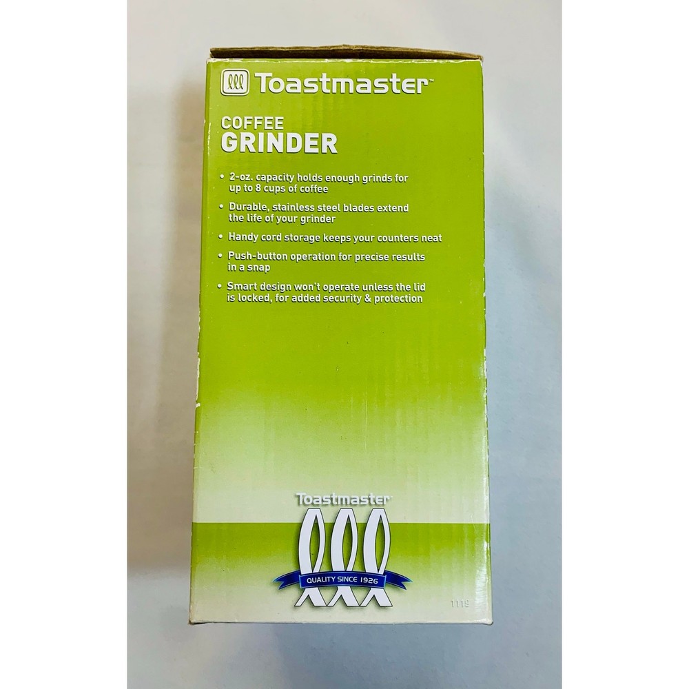 NEW Toastmaster Electric Coffee Grinder
