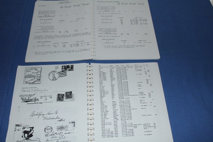 Journal Indiana Postal History Society + Newsletters Many years BlueLakeStamps