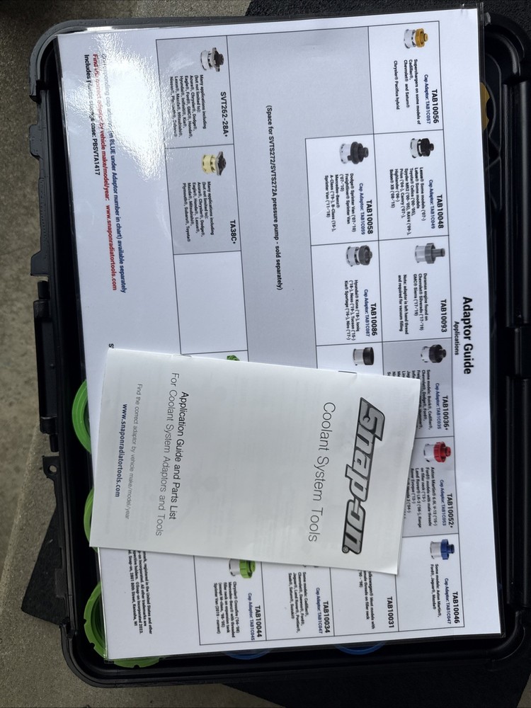 For Blue Point Tools USA 14 pc Cooling System Adaptor Set SVTAB1400A +