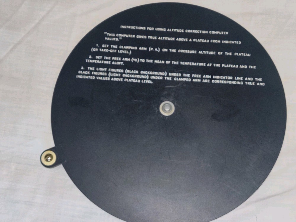 WWII-era Pilot's Altitude Correction Computer, Star Finder, Case