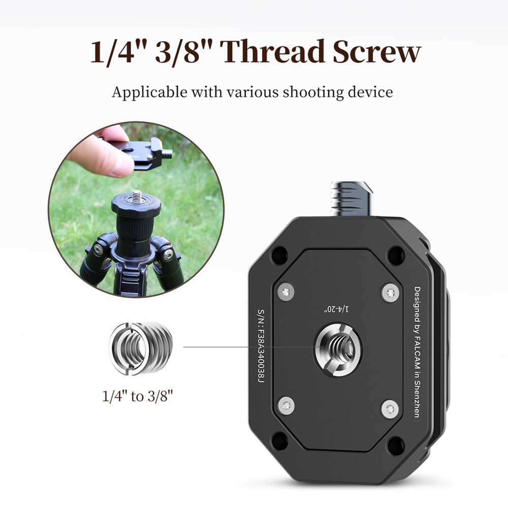 FALCAM F38 Quick Release System with Quick Release Base Mount 2268