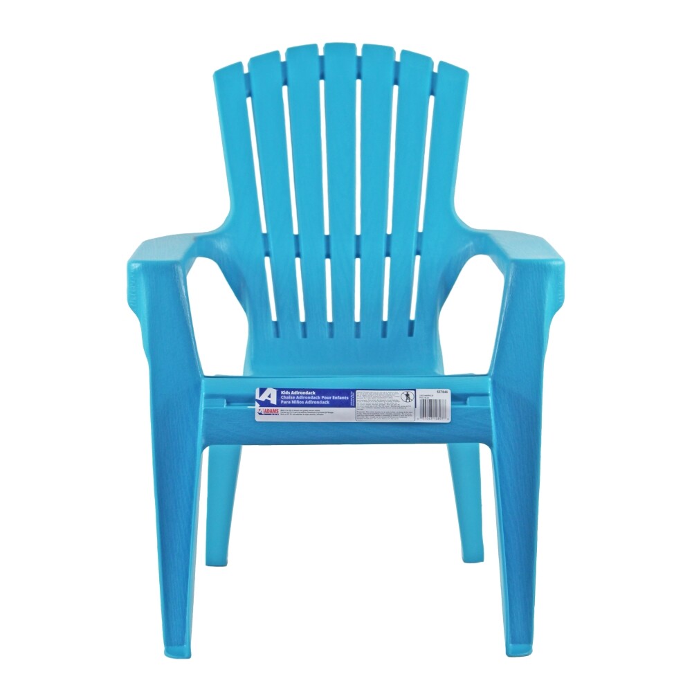 Adams 8460-21-3731 Kid's Adirondack Stacking Chair, Pool Blue