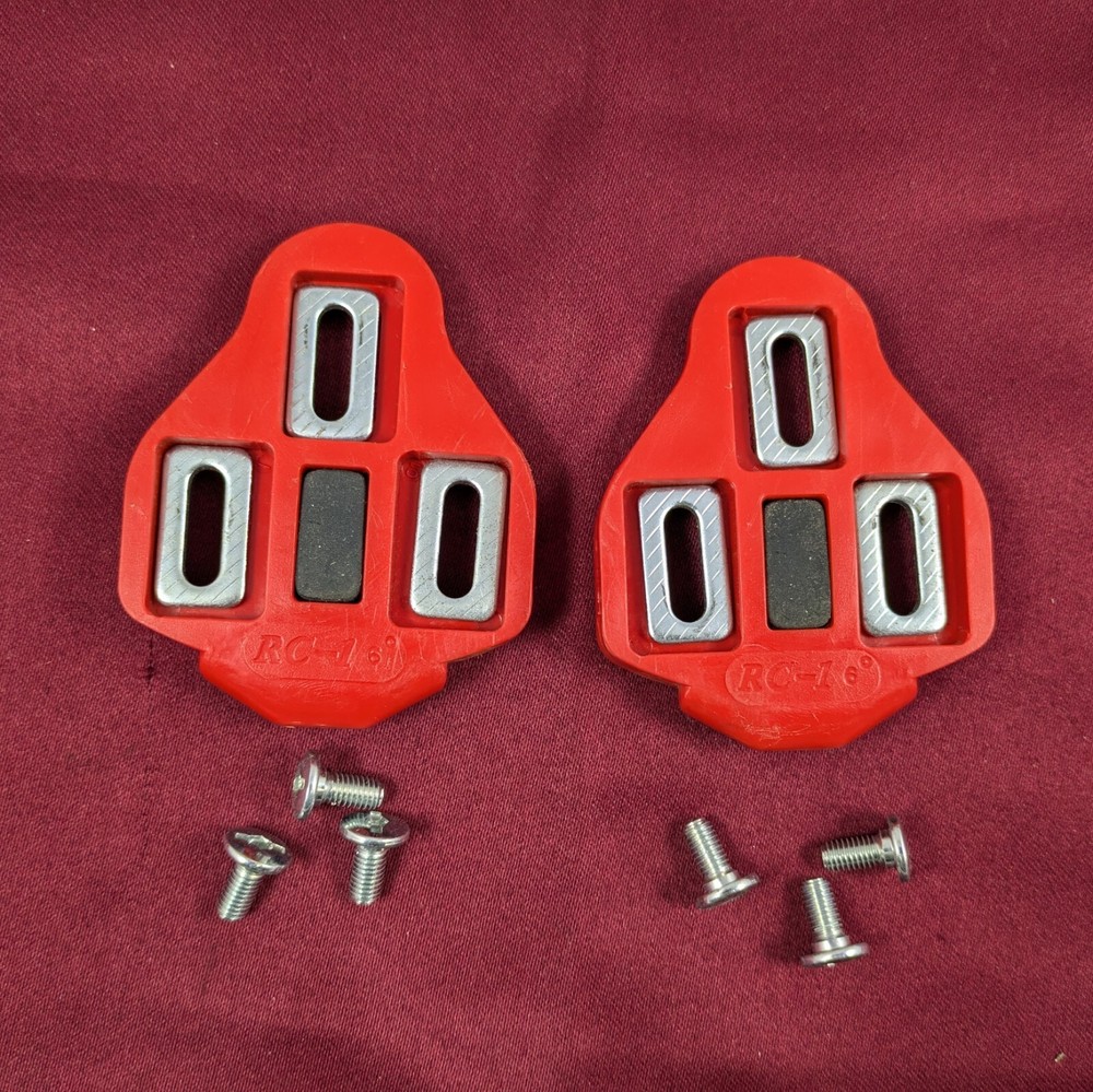 Wellgo RC-1 Cleats 6 Degree Float Includes Hardware NEW