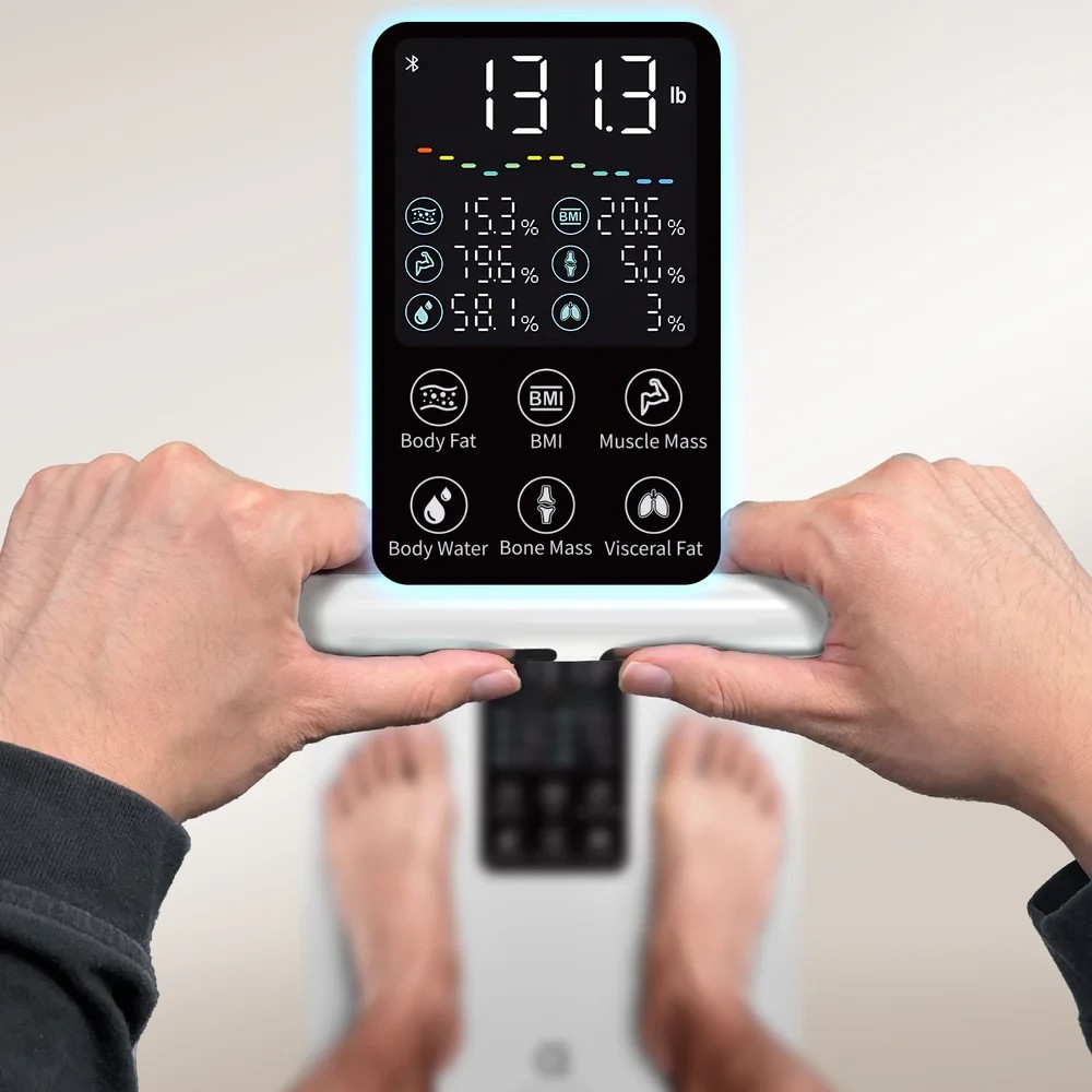 Arboleaf Segmental Smart Body Composition Scale Fat BMI Muscle Mass 8-Electrode